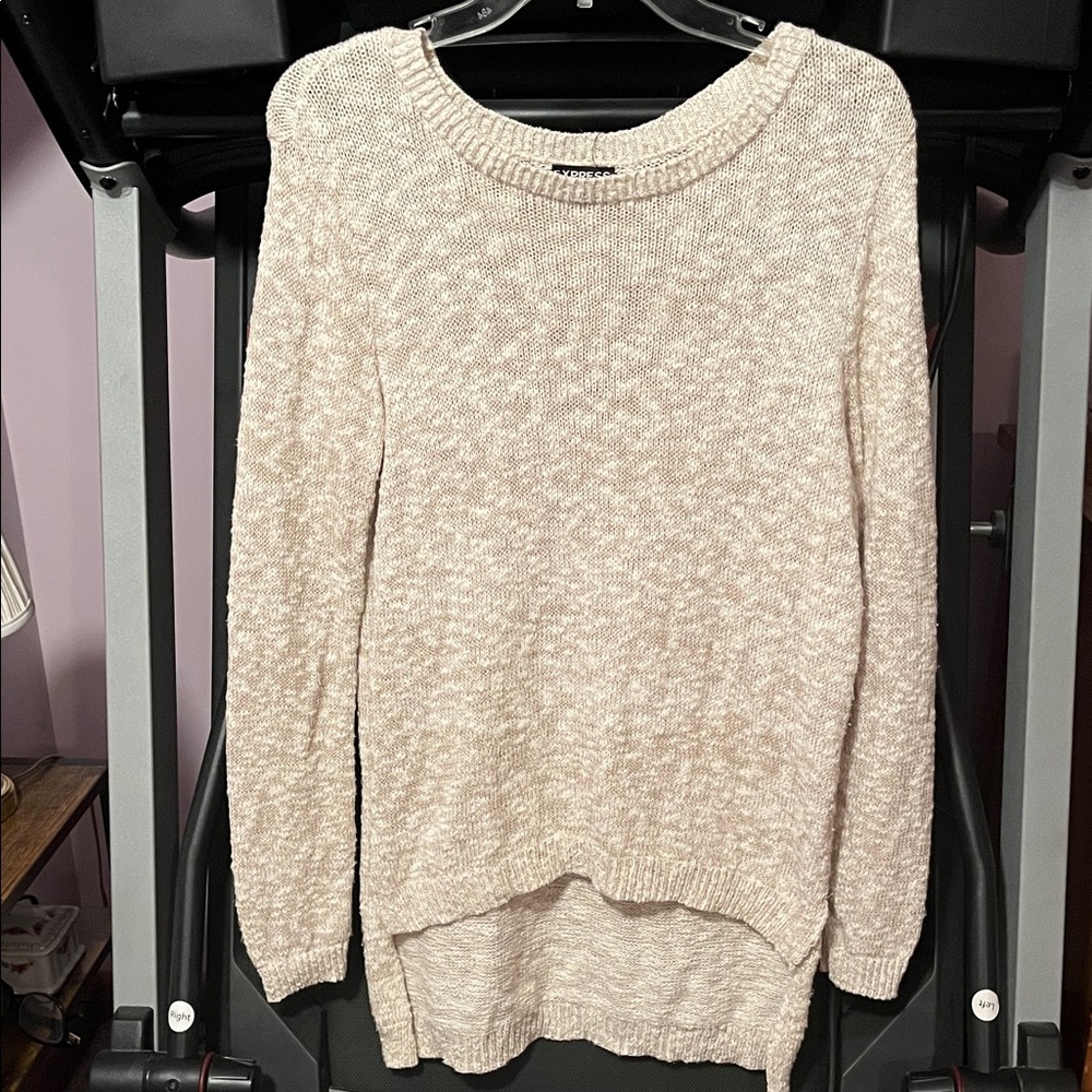 Express Cream Crew Neck Sweater